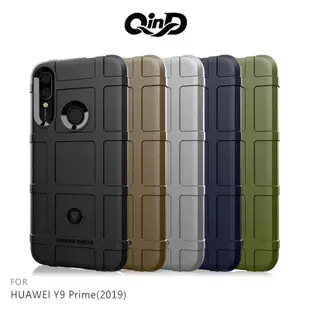 QinD HUAWEI Y9 Prime(2019)/P Smart Z 戰術護盾保護套 保護殼 防摔 手機殼 鏡頭加高