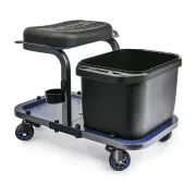 Rolling Car Wash Stool with Bucket - Save Your Back, an Ideal Caddy Cart for ...