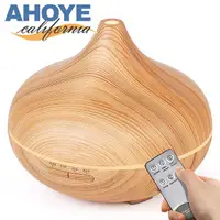 在飛比找PChome24h購物優惠-【Ahoye】木紋水氧機(可遙控) 加濕器 香薰機