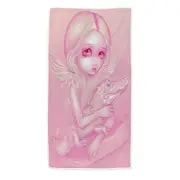 Pink Albino Alligator Angel Beach Towels Medium Large Extra Large