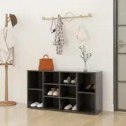 NNEVL Shoe Bench Grey 103x30x54.5 cm Chipboard