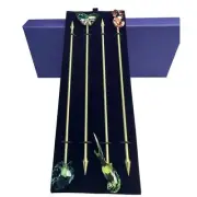 Swarovski Jungle Beats Cocktail Stirrers Andoki, Set of 4