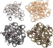 TEHAUX DIY Jewelry Keychain 80pcs Heart Lobster Claw Clasp Versatile Lanyard Hooks