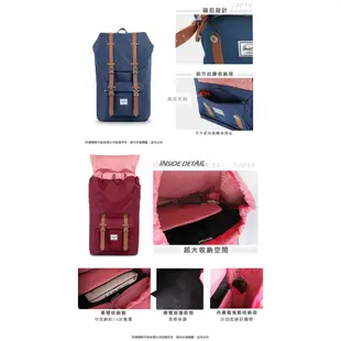 [特賣7折] Herschel 素色 後背包 10014 帆布 雙肩包 LITTLE AMERICA 筆電包 15吋