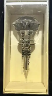 Mango Moon Collection Diamond Glass Wine Bottle Stopper