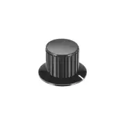 6mm Insert Shaft 32x20mm Plastic Potentiometer Rotary Knob , Black