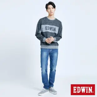 【EDWIN】男裝 503EDGE窄直筒牛仔褲 綠色袋花(拔淺藍)