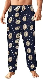[Generic] Men's Sweatpants, Stars on Footballs-71, Polyester Joggers, Sweatpants Jogging Pants for Workout Running