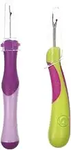 KALLORY 2Pcs Durable Seam Ripper Tool Ergonomic Stitch Unpicker for Easy Thread Removal for Sewing Quilting Crafting Safe Practical Design