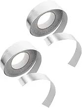 Fiber-Glass Aluminum Foil Tape,Aluminum Foil Heat Reflective Thermal Barrier Foil Tape,Heat Shield Tape Roll Heat Resistant Heat Reflective Adhesive Wrap,Heat Shield Pipe Insulation Tape (3cmx20m)