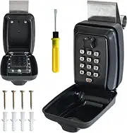 SUGOOE Car Lock Box, Car Window Punch Button Lock Box, Portable Key Storage for Keys, Credit Cards and Cash
