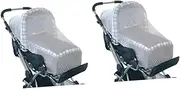 VICASKY 2pcs Folding Baby Stroller Net Full Cover Baby Travel Net Encryption Protection