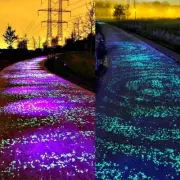 1000X Pebbles Stone Glow in the Dark Rock Fish Tank Stones For Garden Road BLT