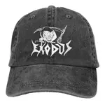 夏季風格 EXODUS ROCK 金屬個性化印花牛仔帽