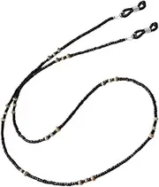 [NOLITOY] 2Pcs Retro Glasses Chains Fashionable Chain with Beads Stylish Decorative Mask Holder for Parties and Everyday Use