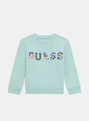 GUESS Blue Long Sleeve Active Top Size: 3, Cotton