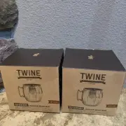 2 Twine Moscow Mule Copper Mickel Brass Mugs Old Kentucky Brand New Sealed