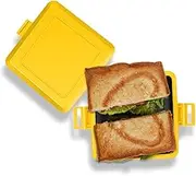 Toaster, Microwave Toaster, Sandwich Maker, Panini Maker, Dishwasher Safe, Time Saving, Fast, Toastie Safe in Microwave Oven, Effortless Cleaning Solution (Yellow)