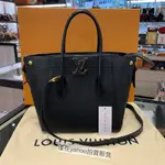 二手正品 LV M54843 FREEDOM NOIR 黑色牛皮金釦手提包 肩背包 (XB8009)近新