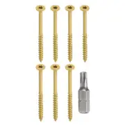 25pcs Deck Screws #10 x 3" Torx Exterior Wood Screws with T25 Drive Bit