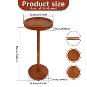 Pedestal Side Table Enduring Pedestal Table Weighted Base Drink Table ·-