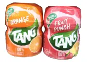 Tang 2 Orange Fruit Punch Breakfast Powder Drink Mix Juice Vit C Snack Summer