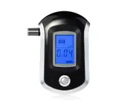 T05 Auto Breathing Digital Alcohol Tester Portable Accuracy Portable Breath Alcohol Tester with 20 Mouthpieces for Drivers or Home Use