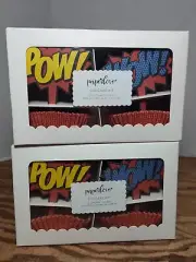 2 Boxes of Cupcake Baking Kits 12 Comic Toppers & 24 Baking Papers Per Box