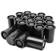 35mm Calibre Black Plastic Film Canisters 20 Pcs Black Camera Film Canisters for Small Storage and Geocaching Small Accessories