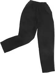 [Happyyami] Breathable Chef Pants for Men Oil Resistant and Easy to Wash Black s Canteen Uniform Trousers for Hot Kitchen Environments