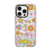 iPhone 16 Pro Clear Case MagSafe Compatible Flower Power