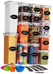 Kitchen Storage Box – Set of 14 Airtight Food Containers – Kitchen and Pantry