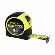 Stanley FatMax 8m Tape Measure Stainless Steel Wear Plate Measuring Tools