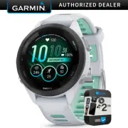 Garmin Forerunner 265S GPS Smartwatch Whitestone/Neo Tropic with 2 Year Warranty