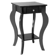 Nightstand Wood Sofa Side Table Organizer with Drawer Bed Side Table Modern NEW