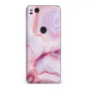 Google Pixel 2 Skins Decal Wrap Pink Stone Marble Geode