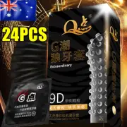 24Pcs Condoms Tight 52Mm Spike Small Size Ultra Thin Latex Condom Men Products
