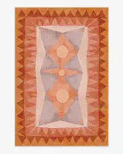 185' x 275' | Machine Washable Runner Rug | Kid & Pet Friendly | Indoor Rug | Justina Blakeney Hilma Sunset Rug | Ruggable