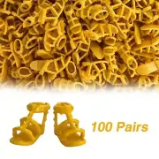 100pairs Flat Shoes Sandal Party Wear Boots for Doll Accessories Diy Toys