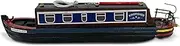 Detailed 20 cm Long Wooden Kingfisher Model Canal Boat | Narrowboat Gift | Fully Assembled Model Canal Boat | Ragdoll Holiday Cruiser | Suitable for OO Gauge