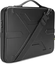 KIZUNA Laptop bag Case 15 Inch Shockproof EVA Hard Shell Handle Sleeve For 15" Macbook air M3 M2 2024/15" Lenovo IdeaPad 3i /15.6" Dell XPS 15/IdeaPad Slim 3i 14",Black