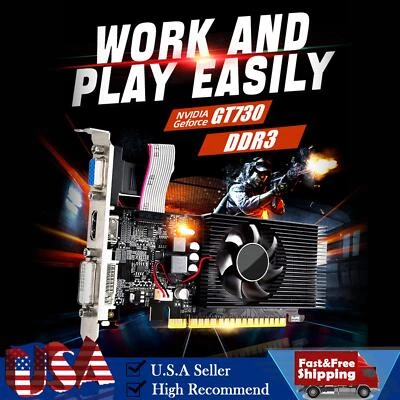 GT730 4G Graphics Card GDDR3 Home Office Entertainment Game HD Display Interface
