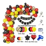 Decoraciones de Cumpleaños para niños y niñas Mickey Mouse Arco Globos