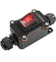 Inline Cord Switch DPST AC/DC 20A-125V16A-250V30A-24V35A-12V IP66 Waterproof ...