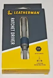 Leatherman Ratchet Driver 1/4" Hex Bit Driver 3-Position Ratcheting System
