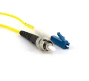 2m LC-ST Simplex 9/125 OS2 Singlemode Fiber Optic Patch Cable OFNR Yellow 6FT