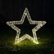 3D Frame LED Star Warm White for Christmas Light