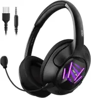 EKSA USB Gaming Headset 7.1 Surround Sound Headphones for PC, PS, Xbox