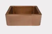 Copper Hammered Farmhouse Sink - 625mm