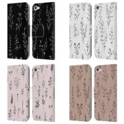 ANIS ILLUSTRATION WILDFLOWERS LEATHER BOOK WALLET CASE FOR APPLE iPOD TOUCH MP3